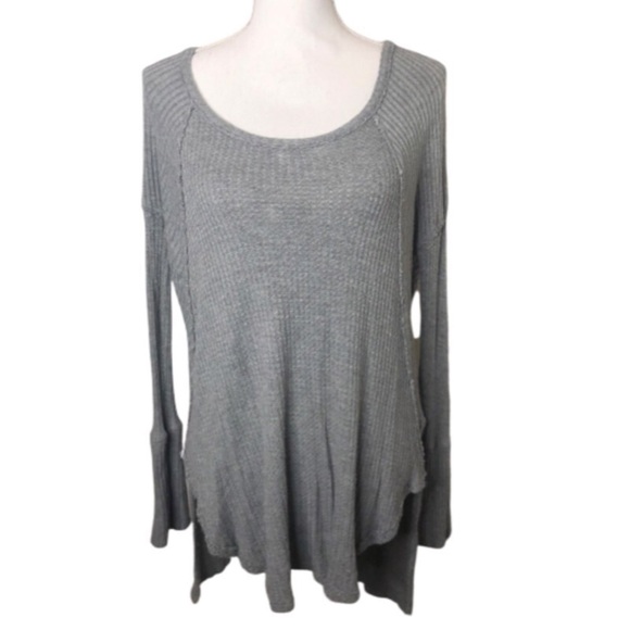 Free People Drippy Yarn Gray Ventura Thermal - Picture 5 of 7